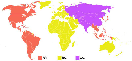 Blu-ray Regions Map
